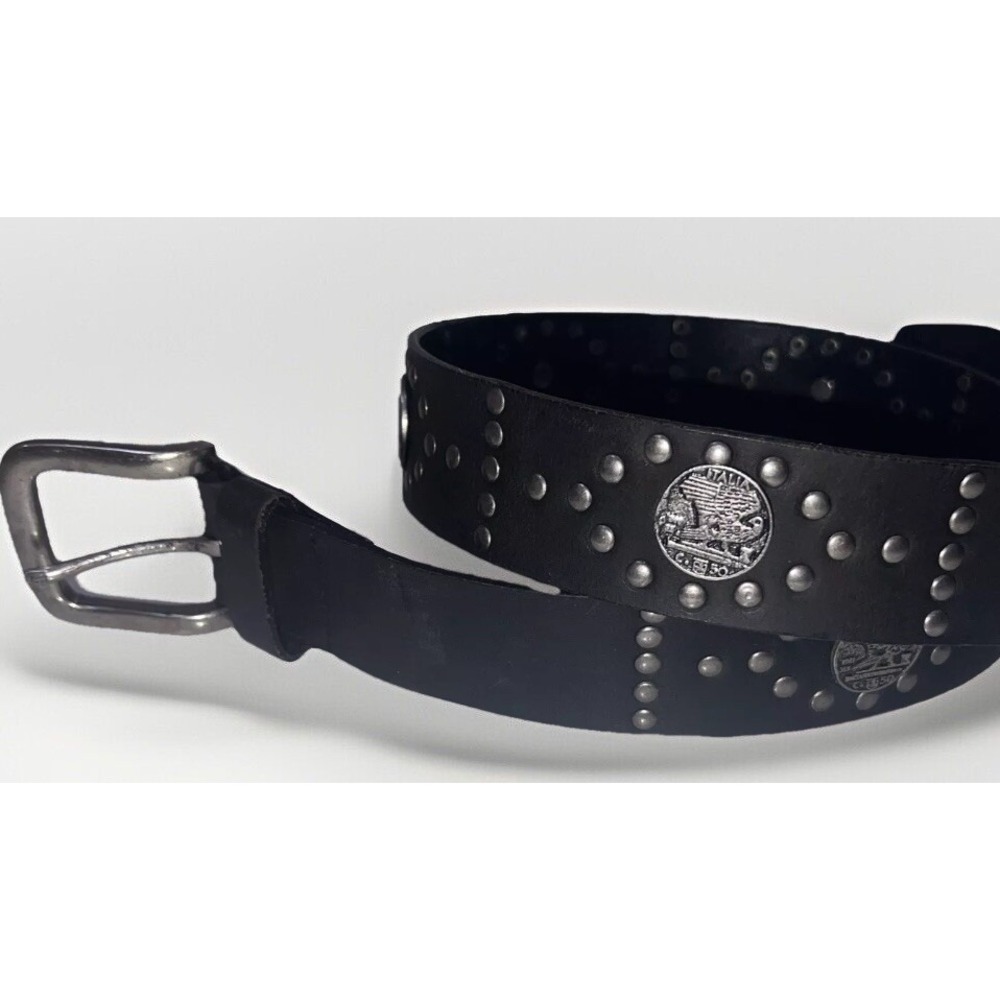 Rare Genuine‎ Leather Italia Coin Belt  Size Large Statement Piece